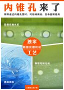 独家工艺：斯曼克可为喷丝板小孔抛光内锥效果！