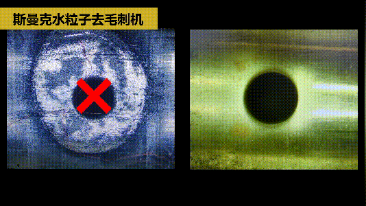 斯曼克磨粒流推出水粒子<a href='http://www.cgzpig.cn' target='_blank'><u>去毛刺机</u></a>！